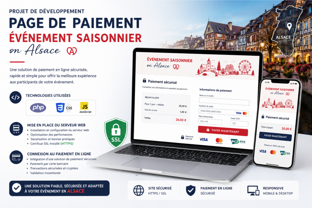 Projet de développement d’une page de paiement en ligne